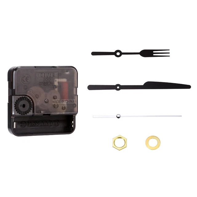 QUARTZ CLOCK MOVEMENT Mechanism Hands Wall Repair Tool Parts Silent DIY