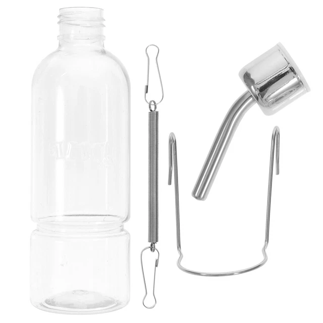 2 Pcs Dog Water Feeder Automatic Drinking Fountain Autoseal Water Bottle Small