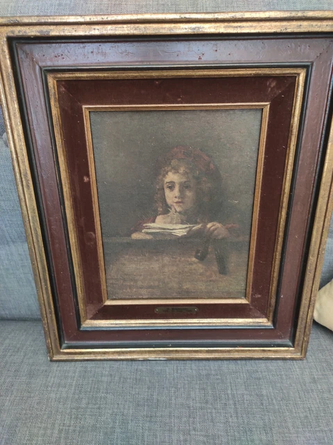 trés ancien tableau huile sur toile panneau bois signé rembrand 1606