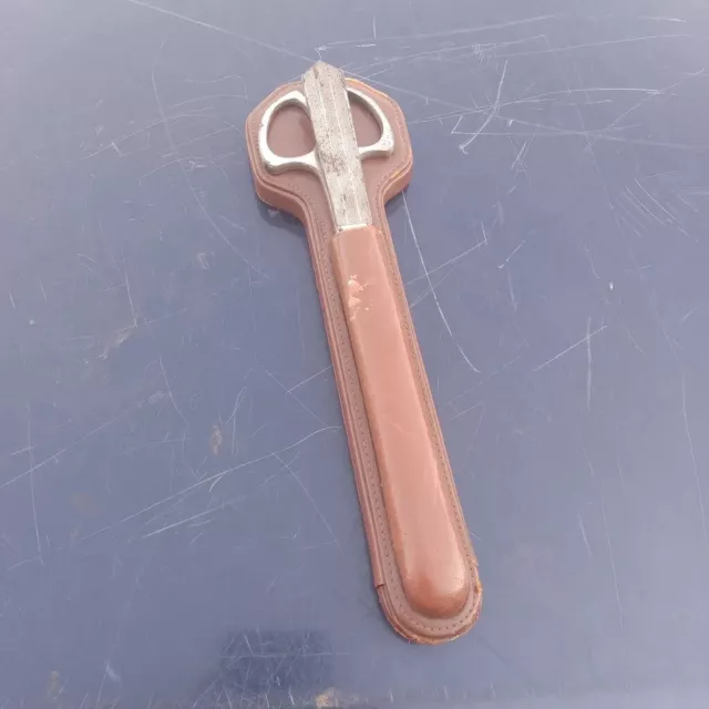 Vintage antique scissors and letter openers with case