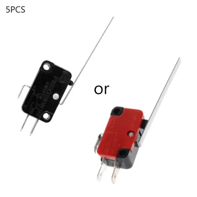 5 Pcs KW7-9 AC125V/250V 15A SPDT Push Button Micro Limit Switch SPDT Switch