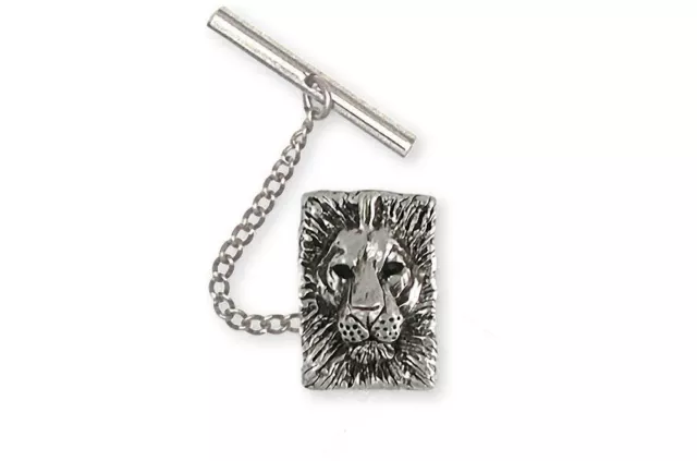 Lion Tie Tack Jewelry Sterling Silver Handmade Lion Tie Tack LION1-TT