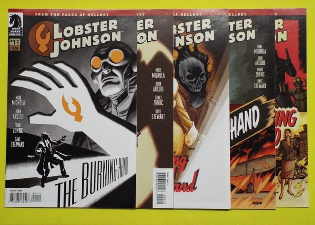Dark Horse Comics Lobster Johnson The Burning Hand issues #1-5