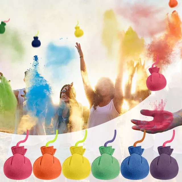 Party Color Powder Balls Refillable Holi Color Balls Combine Color Powder Fun