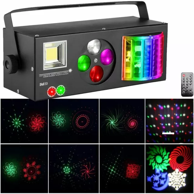 RGB Laser Projektor DMX Bühnenbeleuchtung Strobe Beam Disco DJ Party Lichteffekt