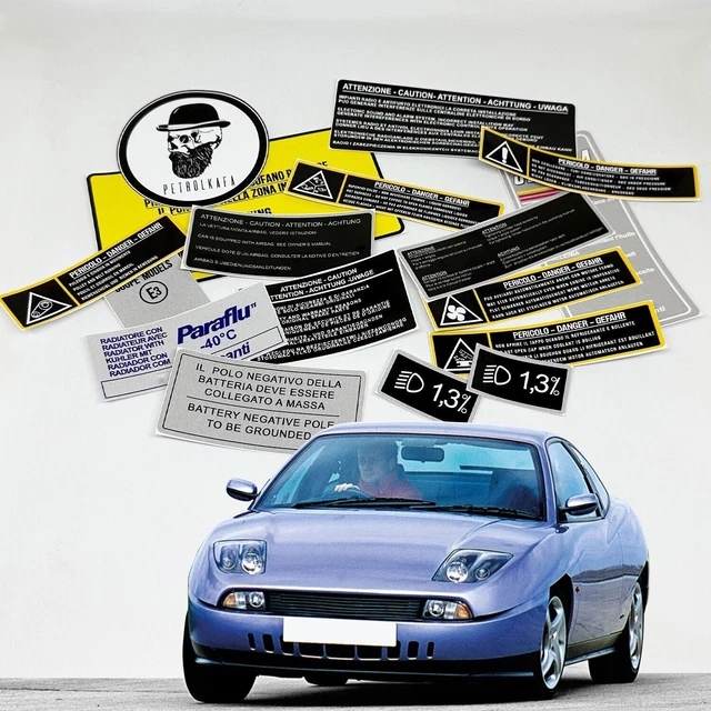 Autocollant "Avertissement Éjecteur" Ratlook - Sticker Rétro 80mm Pour Capot, Style Euro