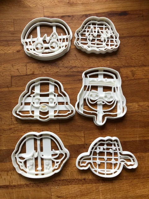 Harry Potter Cookie Cutter & Embosser (Set of 3), Harry, Ron