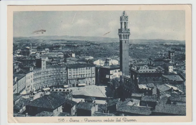 1931 - Antica Cartolina Di Siena - Panorama Dal Duomo - Piccolo Formato
