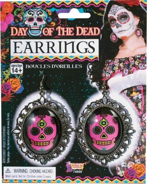 Orecchini Donna Halloween Fantasioso Giorno dei Morti Orecchini DOTD Nuovi