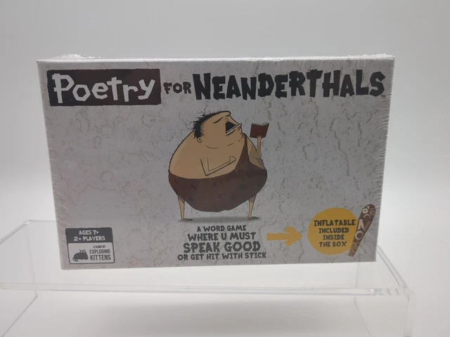 POETRY FOR NEANDERTHALS by Exploding Kittens Ages 7+ Family Card Game ...
