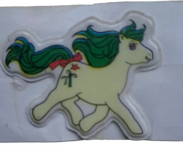 My Little Pony G1 Vintage  Puffy Sticker, Magic Star. Original Paper