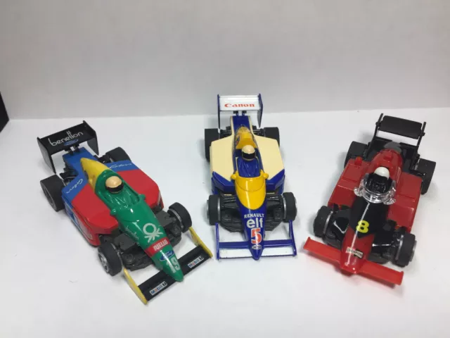 TYCO 3  PROMO PIECE F1 Bodies & Roller chassis ~ BENETTON, RENAULT, DIEHARD  NEW