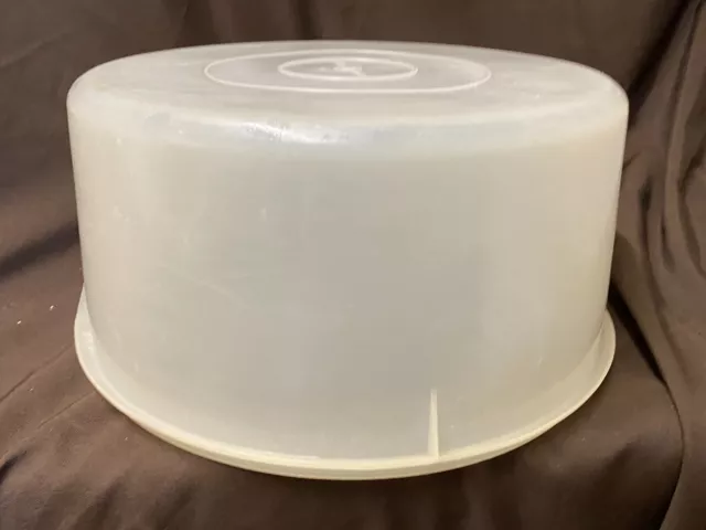 Vintage Tupperware Tupper Seal 224-9 Seal 256-1 Bowl / Cake Keeper / Large  Tupperware Storage Container