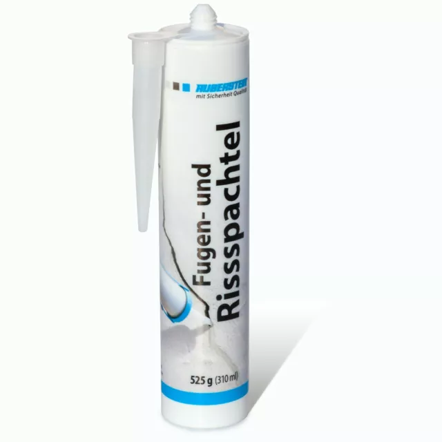 Espátula de grieta Ruberstein® blanco natural HF, 310 ml cartucho, mortero para grieta