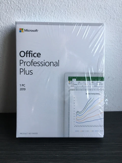 MICROSOFT OFFICE 2019 professional plus- retail - Lifetime- opened but ...