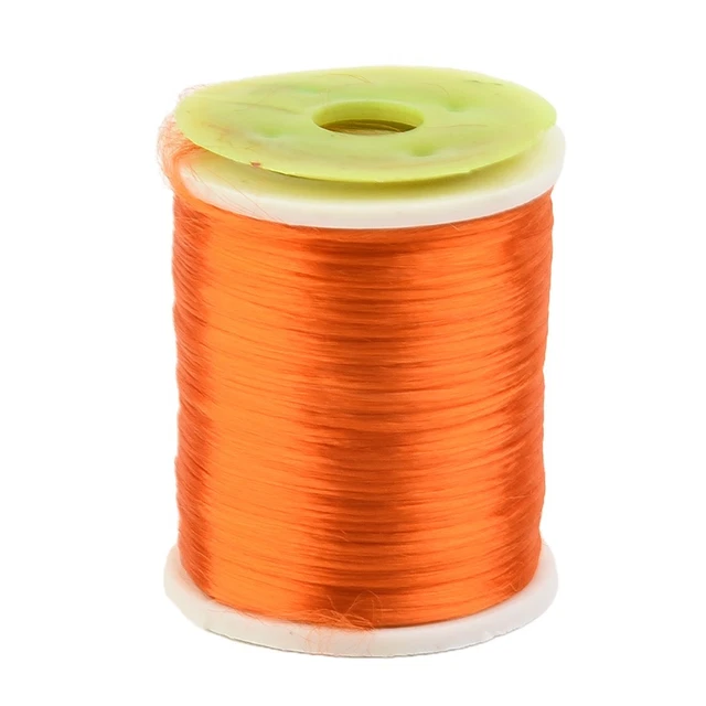 Fil Fluorescent En Nylon 70D Pour Pêche – 100 M, Couleur Orange Fluo, Attire Les Poissons Efficacement