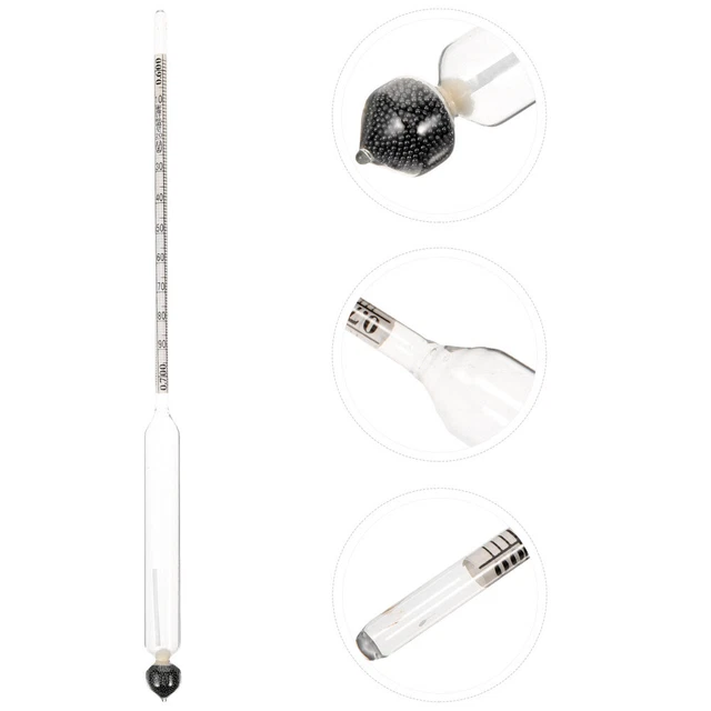 GLASS PETROLEUM HYDROMETER Mud Hydrometer Multiuse Measuring Degree