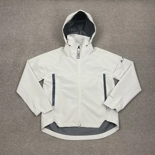 Adidas TERREX CW Myshelter RAIN.RDY Womens Jacket Size XS Off White HG6024