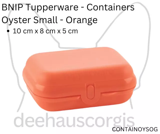 Brand New in Packaging Tupperware Oyster - Small - Orange