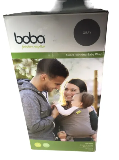 NEW Boba Baby Wrap Carrier Gray 0-36 months 7-35 lbs. Infant Sling for Newborn