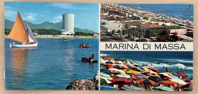 Cartolina Marina di Carrara Massa Colonia FIAT viaggiata