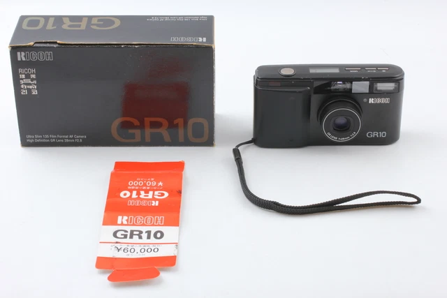 LCD Works [Exc+5 in BOX] Ricoh GR10 Black 35mm Point & Shoot Film Camera JAPAN 2