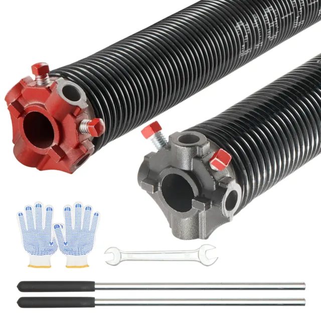 VEVOR Garage Door Torsion Springs Pair of 0.218 x 2 x 23inch with Winding Bars