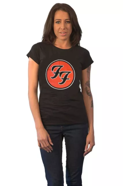 Foo Fighters FF Band Logo Skinny T Shirt