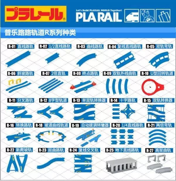 Takara Tomy Plarail Trackmaster Plastic Railway Train Tracks Parts Accessories R