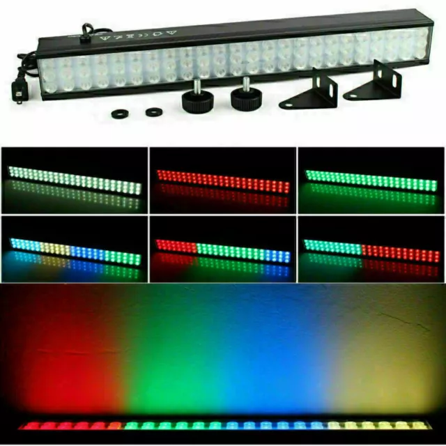 72 LED RGB Wall Washer Bar Flood light DMX Bar Stage Lighting Wedding Party