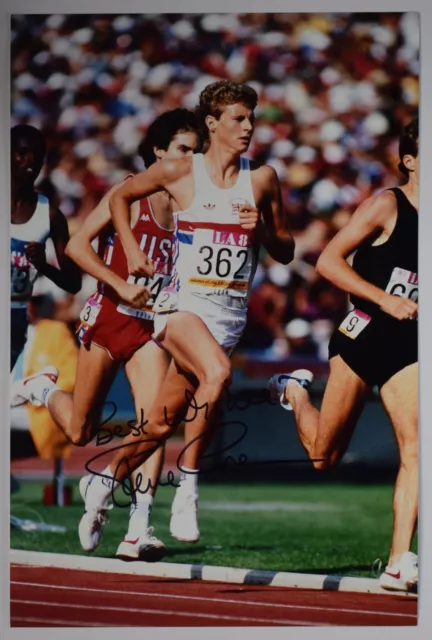 Steve Cram Signed Autograph 12x8 Photo Olympics Athletics 1500m COA AFTAL