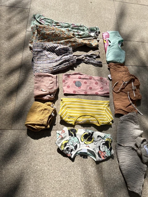 girls capsule bundle wardrobe t-shirt skirt zara Mini Boden Lii Lu age 4-5 3