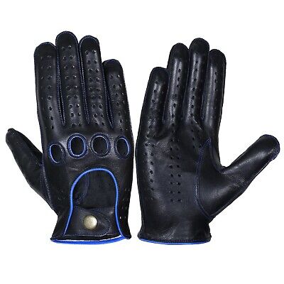 Accessori Guanti e muffole Guanti da sport Mens Vintage Classic Leather Motorbike Fashion Gloves Pelle morbida di pecora 