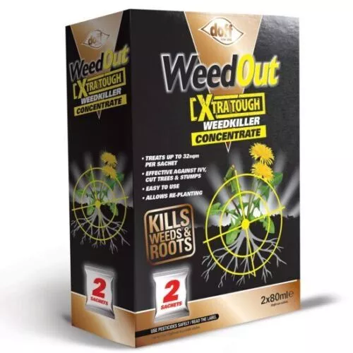 Extra Strong Weedkiller Doff Weed Out Concentrated Weed & Roots Killer Sachets