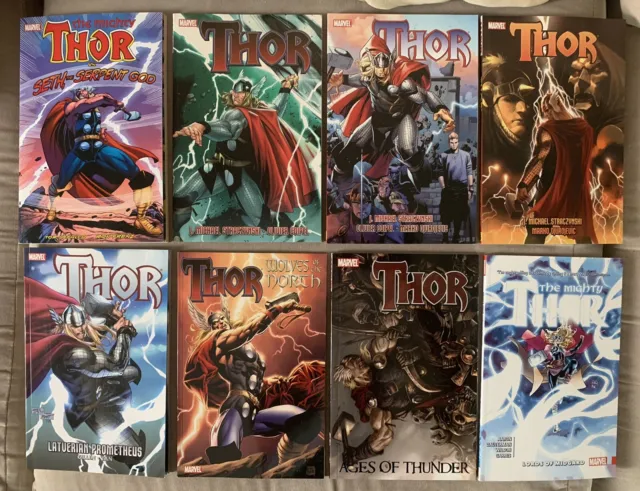Thor TPB Lot Of 8 Books From Marvel - Used In Excellent Condition