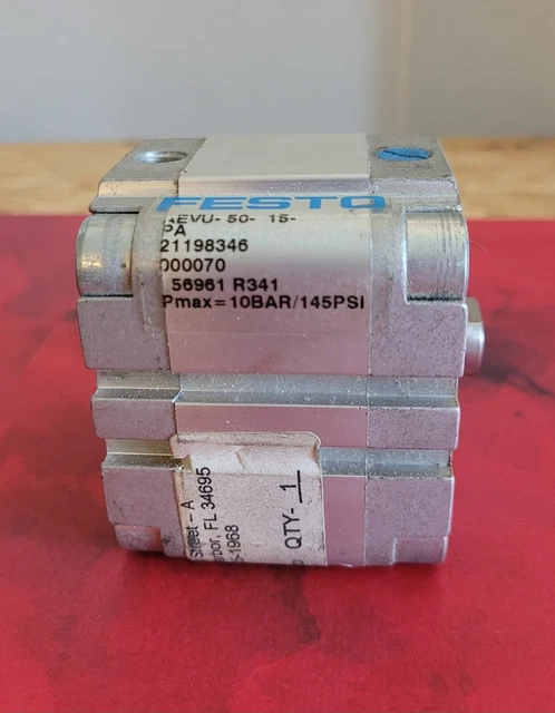 FESTO Cylinder New Old Stock AEVU-50-15-PA