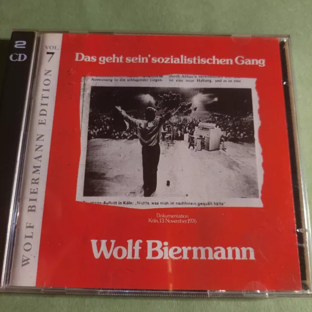 Wolf Biermann Das geht sein' sozialistischen Gang/Lieder Produktion 2er CD 1996