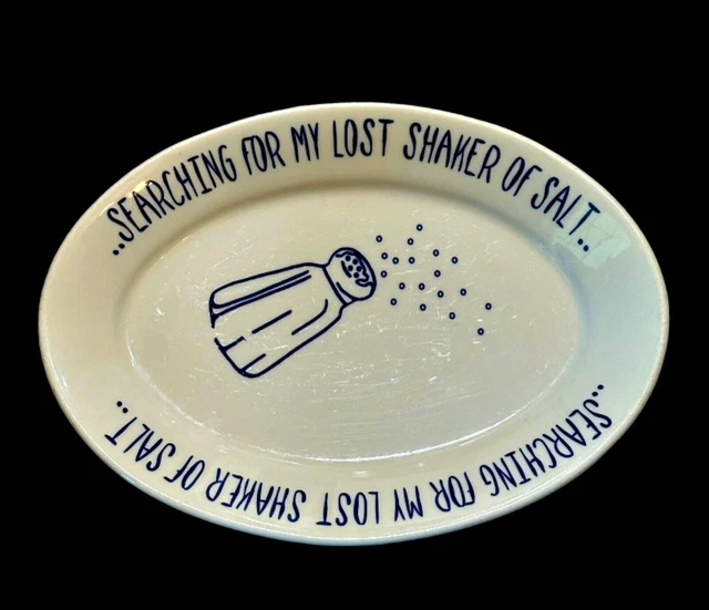 Vintage Homer Laughlin Searching for My Lost Shaker Salt Platter Margaritaville Vintage Homer Laughlin Searching for My Lost Shaker Salt Platter Margaritaville