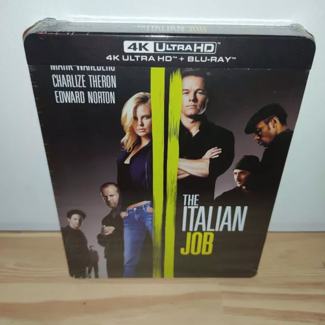 The Italian Job 4K STEELBOOK [4k + Blu-Ray] - AUDIO FRANÇAIS INCLUS - NEUF