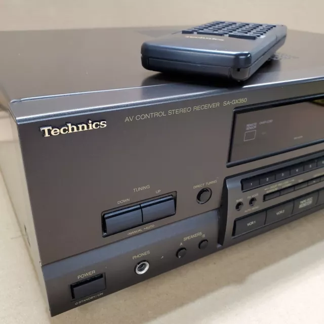 Technics Model SA-GX350 ClassA AV control  Stereo Receiver With OEM remote 2