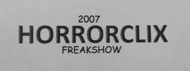 HORRORCLIX FREAKSHOW Hungry Bertha / Big Big Bertha 016 017 018 REV SET