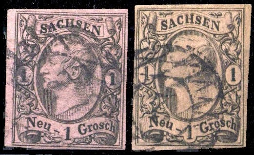 1855, Altdeutschland Sachsen, 9 (2), gest. - 1599376