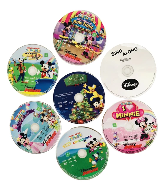 MICKEY MOUSE CLUBHOUSE / XMAS Bulk DVD 6 Titles 1x CD Singalong more