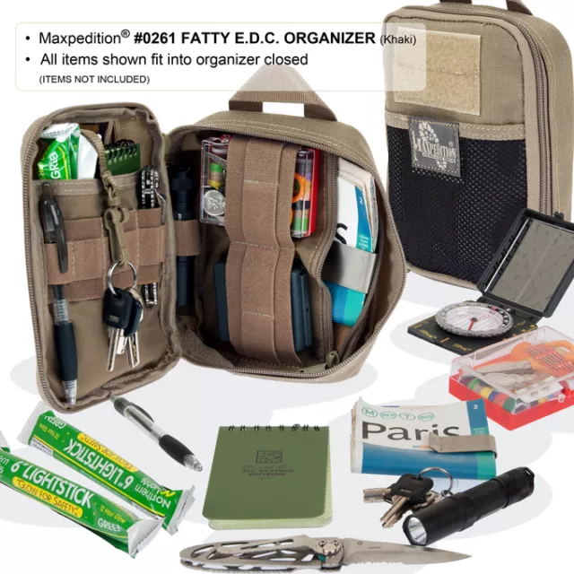 Maxpedition E.D.C. Organisateur de poche "FATTY" EDC - toutes couleurs 2