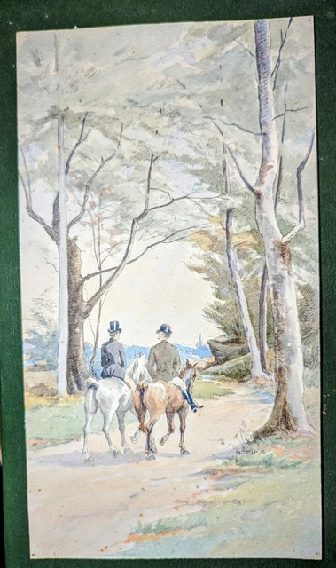 TABLEAU ANCIEN AQUARELLE village MONSEGUR Emile MOTHE gironde signé encadré EUR 60,00 - PicClick DE