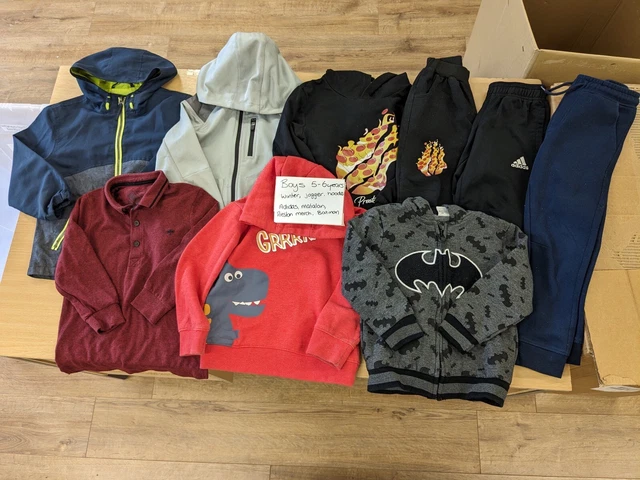 Boys age 5-6 Years Clothes Bundle Adidas Batman Coat Hoodies Joggers winter Tops