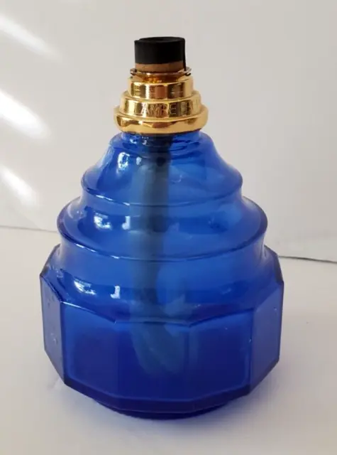 Lampe BERGER PARIS France Cobalt Blue Glass Bottle