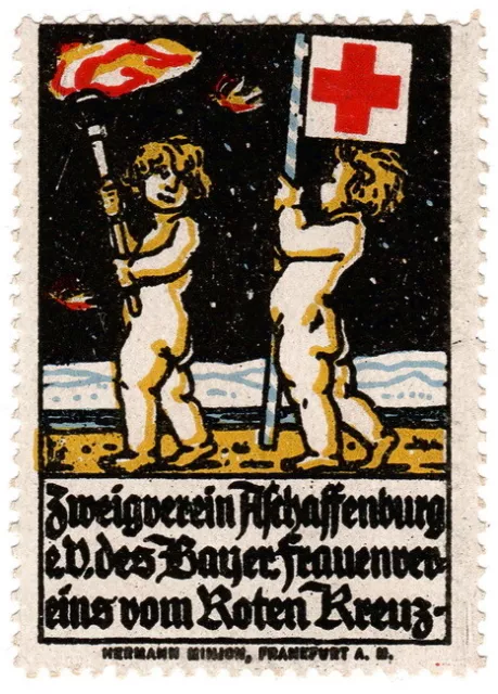 (I.B) Germany (Great War) Cinderella : Bavaria Red Cross Fund (Aschaffenburg)