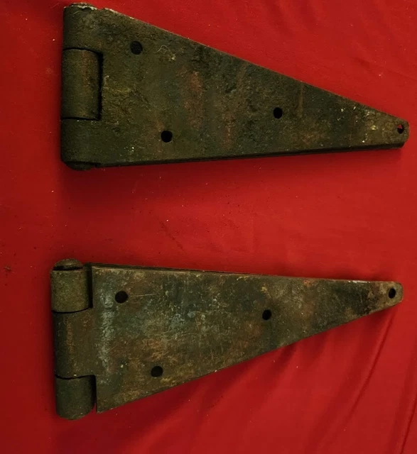 Set of 2 OLD Barn/Door Strap Hinges