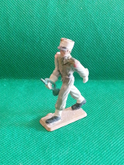 Figurine Ancienne Plastique Starlux - Légion étrangère Soldat Avec Radio N°60 - Occasion
